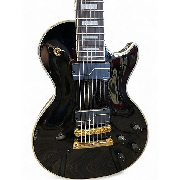 Used Epiphone Matt Heafy Les Paul Custom 7 Black Solid Body Electric Guitar