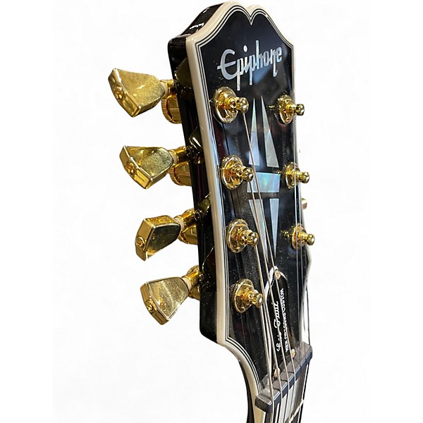 Used Epiphone Matt Heafy Les Paul Custom 7 Black Solid Body Electric Guitar