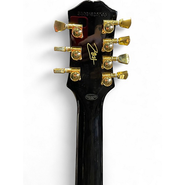 Used Epiphone Matt Heafy Les Paul Custom 7 Black Solid Body Electric Guitar