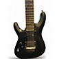 Used Schecter Guitar Research C7 DELUXE LEFT HANDED Satin Black Solid Body Electric Guitar