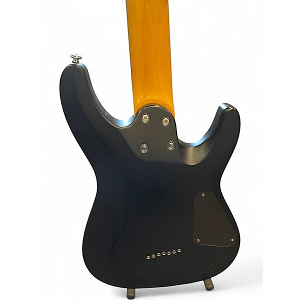 Used Schecter Guitar Research C7 DELUXE LEFT HANDED Satin Black Solid Body Electric Guitar