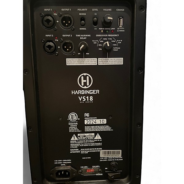 Used Harbinger VS18 Powered Subwoofer