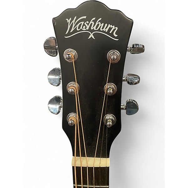 Used Washburn DFEACE-U Black Acoustic Electric Guitar