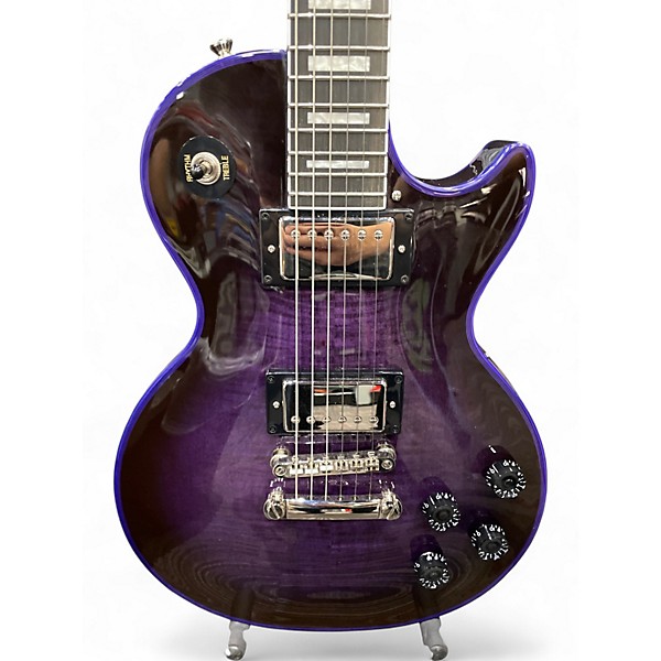 Used Epiphone WIDOW LES PAUL CUSTOM Trans Purple Solid Body Electric Guitar