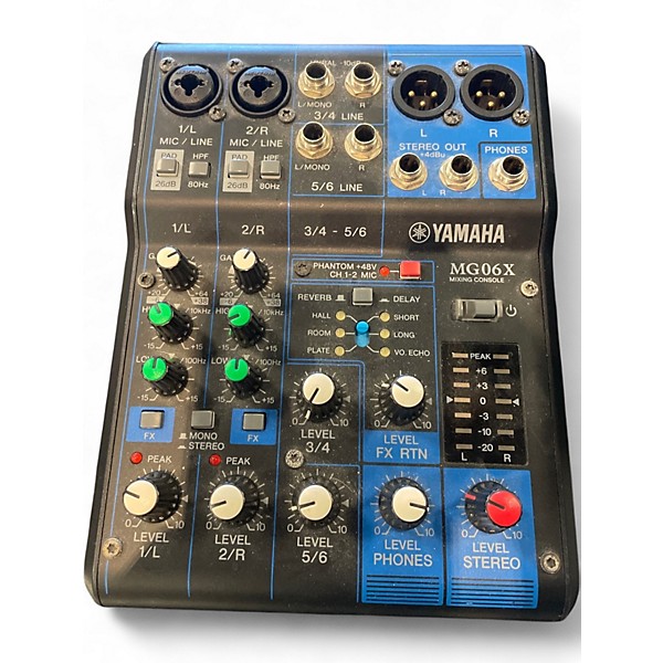Used Yamaha MG06X Unpowered Mixer