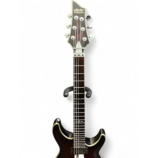 Used Schecter Guitar Research c1 fr platinum Black Cherry Solid Body Electric Guitar