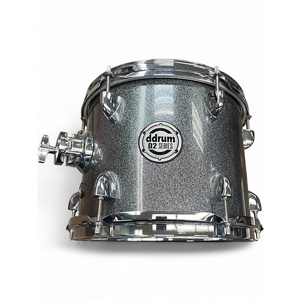 Used ddrum 4 Piece D2 Series Silver Sparkle Drum Kit