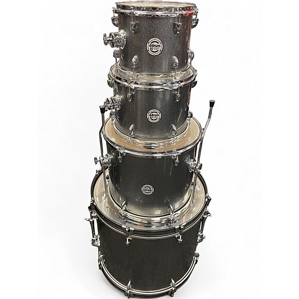 Used ddrum 4 Piece D2 Series Silver Sparkle Drum Kit