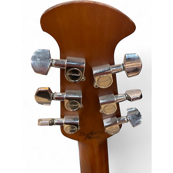 Used Ovation CE44P Celebrity Blue Transparent Quilt Acoustic Electric Guitar