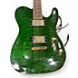 Used Schecter Guitar Research Diamond Series 30th Anniversary PT green Solid Body Electric Guitar