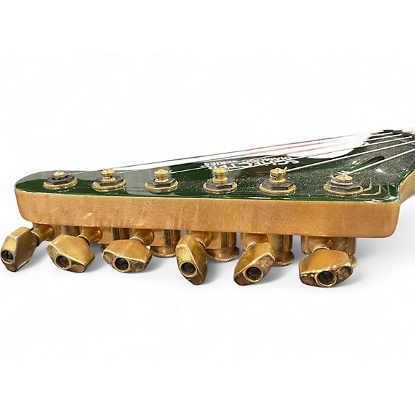 Used Schecter Guitar Research Diamond Series 30th Anniversary PT green Solid Body Electric Guitar