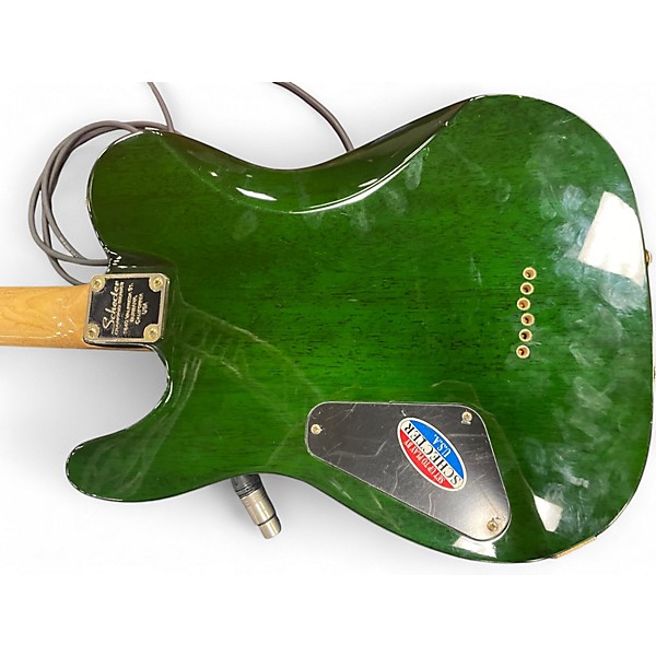 Used Schecter Guitar Research Diamond Series 30th Anniversary PT green Solid Body Electric Guitar