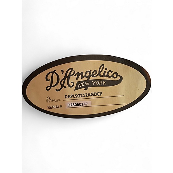 Used D'Angelico DAPLSG212AGDCP Mahogany 12 String Acoustic Electric Guitar