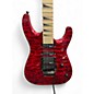 Used Jackson JS34Q Dinky DKAM Transparent Red Solid Body Electric Guitar