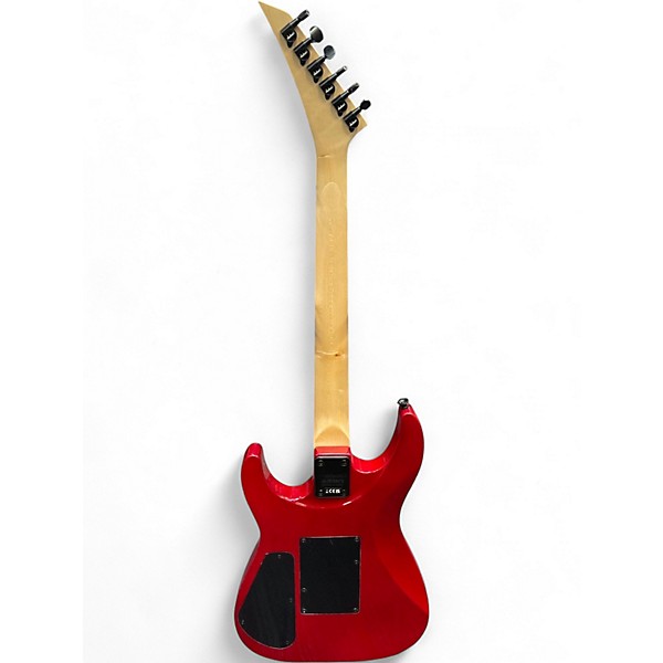 Used Jackson JS34Q Dinky DKAM Transparent Red Solid Body Electric Guitar