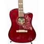 Used Epiphone Hummingbird Red Acoustic Guitar thumbnail