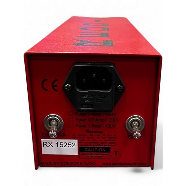 Used A Designs REDDI Tube Direct Box Microphone Preamp