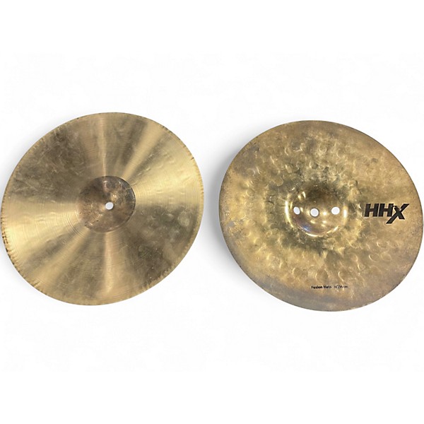 Used SABIAN 14in HHX FUSION HI HAT PAIR Cymbal