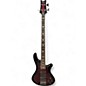 Used Schecter Guitar Research Stiletto Extreme 4 String Black Cherry Electric Bass Guitar thumbnail