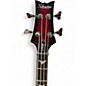 Used Schecter Guitar Research Stiletto Extreme 4 String Black Cherry Electric Bass Guitar