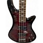 Used Schecter Guitar Research Stiletto Extreme 4 String Black Cherry Electric Bass Guitar