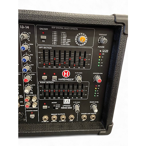 Used Harbinger LP9800 Powered Mixer