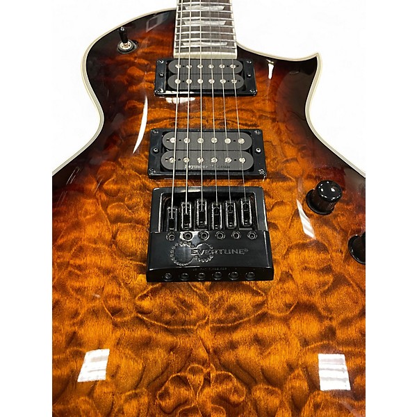 Used ESP LTD EC1000 Deluxe Tobacco Sunburst Solid Body Electric Guitar