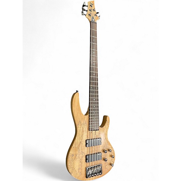 Used ESP LTD B205SM 5 String Natural Electric Bass Guitar