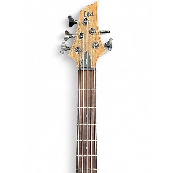 Used ESP LTD B205SM 5 String Natural Electric Bass Guitar