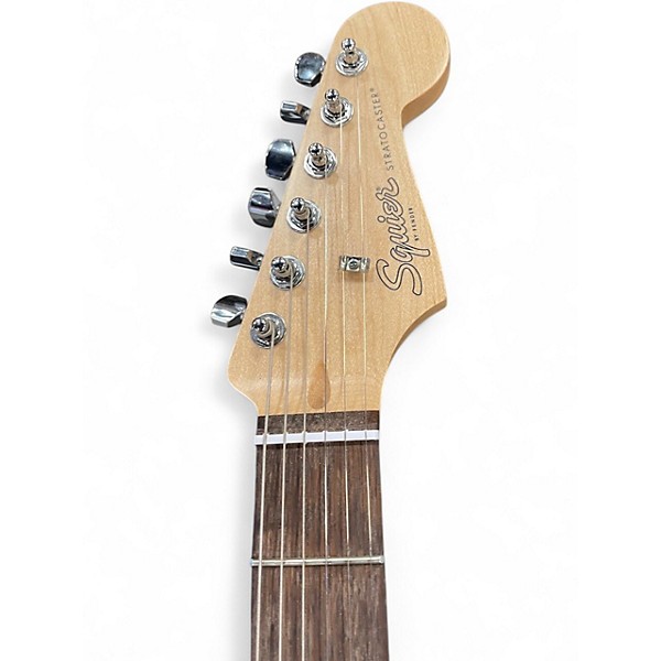 Used Squier Affinity Stratocaster Satin Black Solid Body Electric Guitar