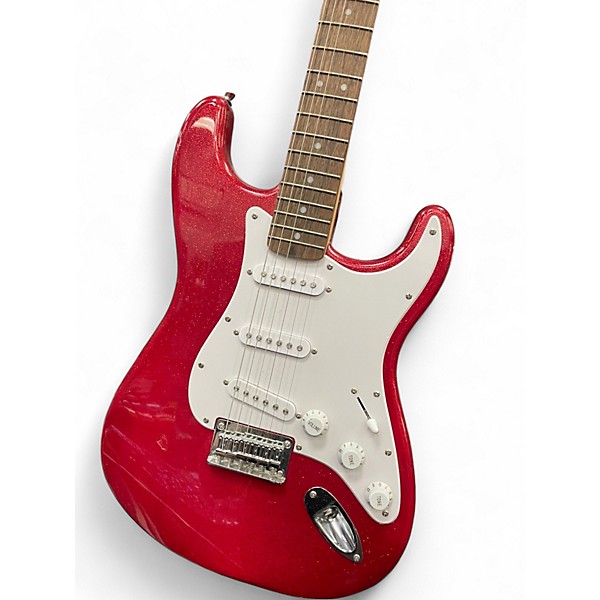 Used Squier Bullet Stratocaster RED SPARKLE Solid Body Electric Guitar