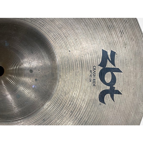 Used Zildjian 18in ZBT Crash Ride Cymbal