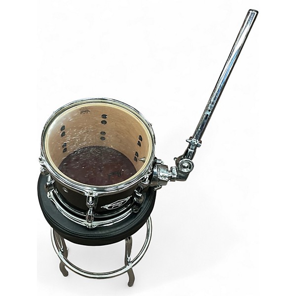 Used Pearl 6 Piece Export Black Drum Kit