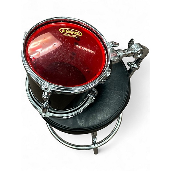 Used Pearl 6 Piece Export Black Drum Kit