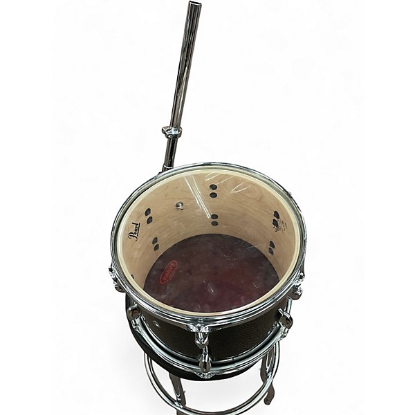 Used Pearl 6 Piece Export Black Drum Kit