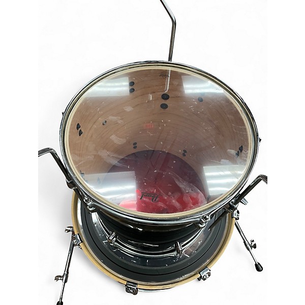 Used Pearl 6 Piece Export Black Drum Kit