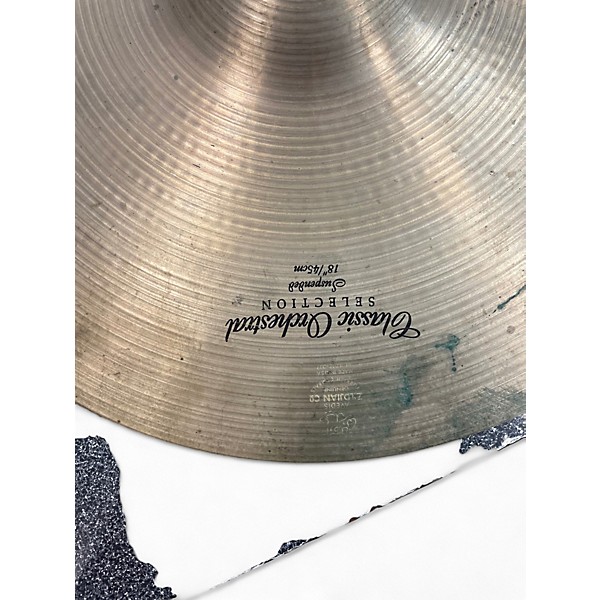 Used Zildjian 18in CLASSIC ORCHESTRAL SELECTION SUSPENDED Cymbal