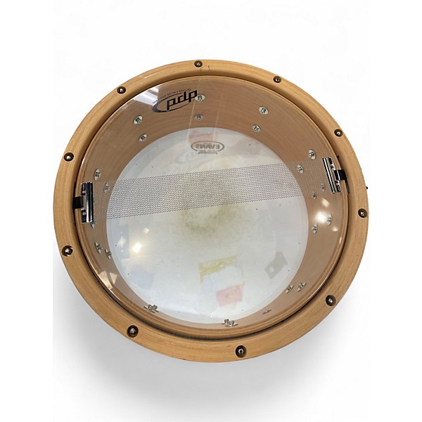 Used PDP by DW 14in Wood Hoop snare Natural Drum