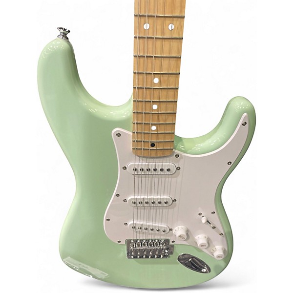 Used Squier Sonic Stratocaster Surf Green Solid Body Electric Guitar