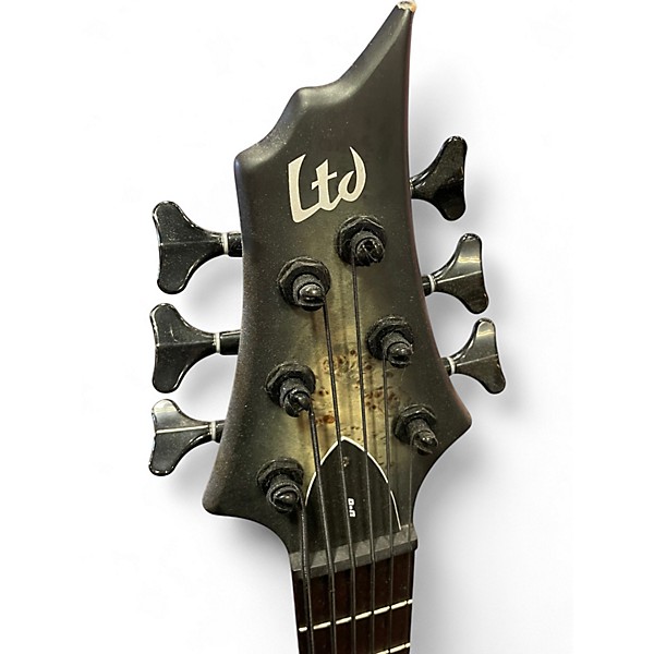 Used ESP LTD D6 6 String Black Electric Bass Guitar