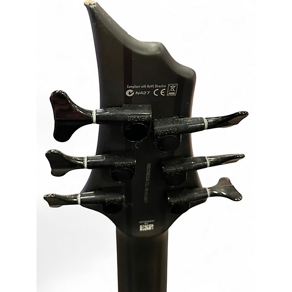 Used ESP LTD D6 6 String Black Electric Bass Guitar