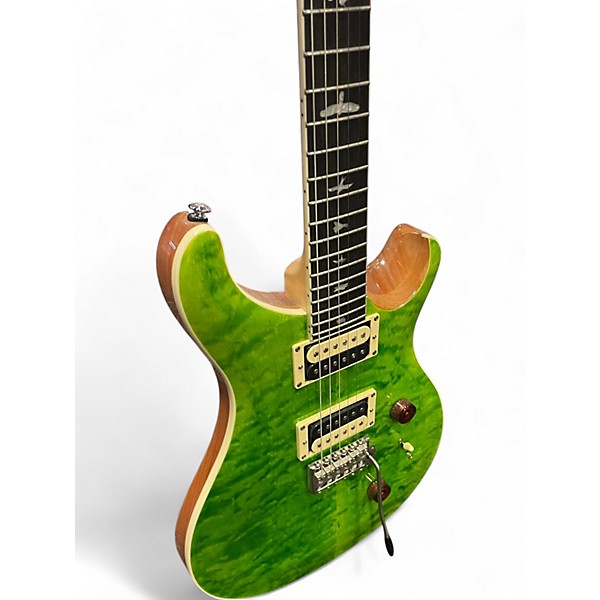 Used PRS Custom 24 Green Solid Body Electric Guitar