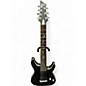 Used Schecter Guitar Research Damien Platinum Black Solid Body Electric Guitar thumbnail