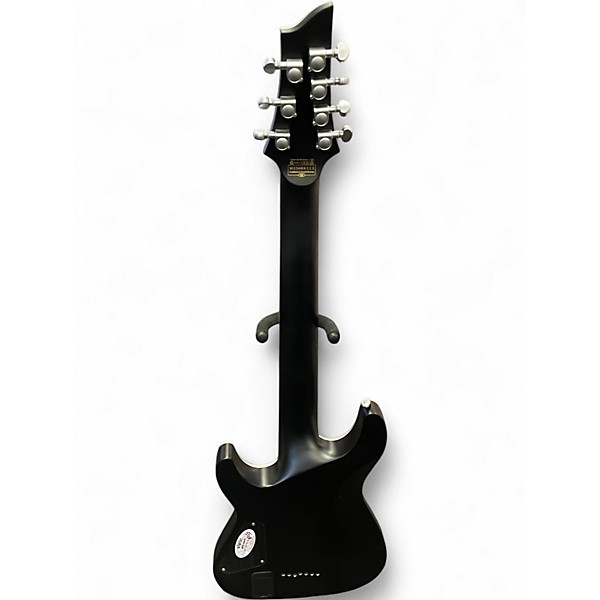 Used Schecter Guitar Research Damien Platinum Black Solid Body Electric Guitar