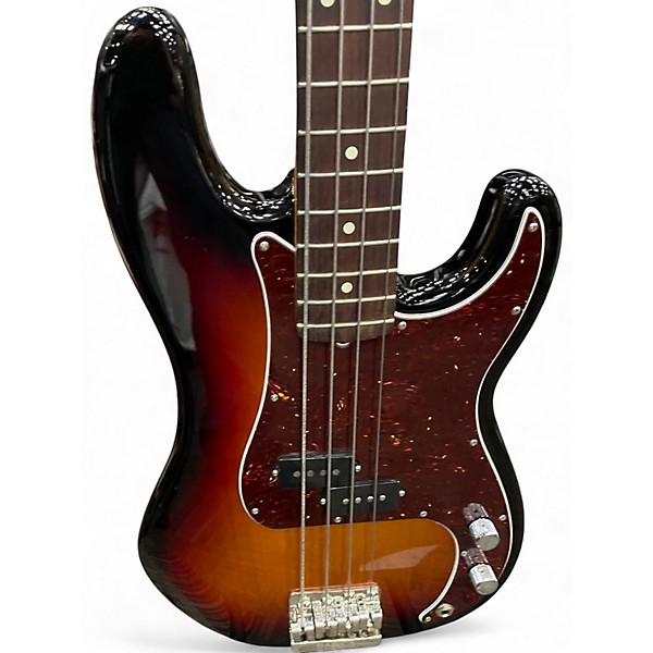 Used Fender American Professional II Precision Bass 2 Color Sunburst Electric Bass Guitar