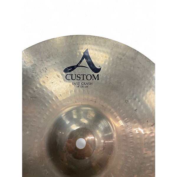 Used Zildjian 14in A Custom Fast Crash Cymbal
