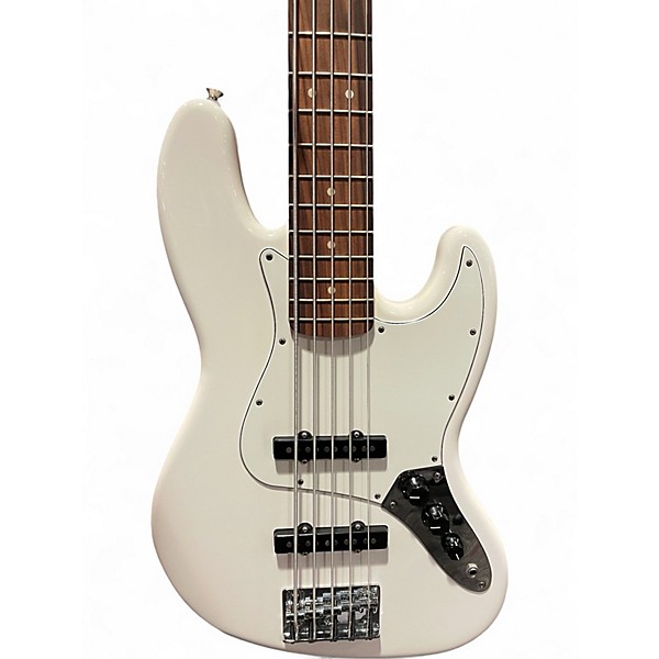 Used Fender Player Jazz Bass V White Electric Bass Guitar