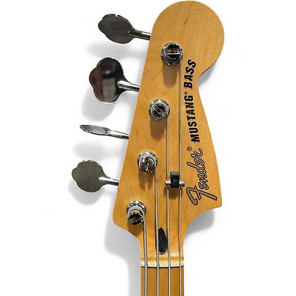 Used Fender Mustang Bass Black Electric Bass Guitar