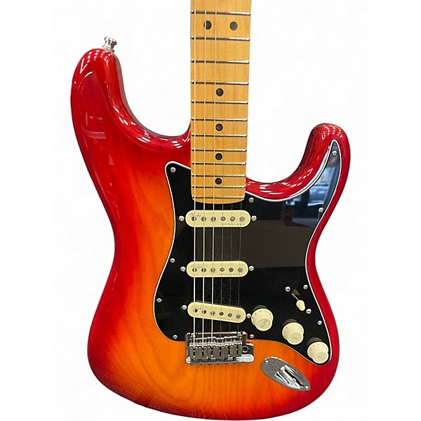 Used Fender American Ultra Luxe Stratocaster plasma red burst Solid Body Electric Guitar