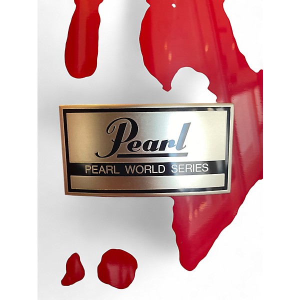 Vintage 1983 Pearl 8 Piece World Series Red Drum Kit